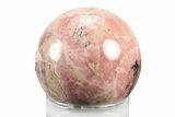 Polished Rhodochrosite Sphere - Argentina #243199-1